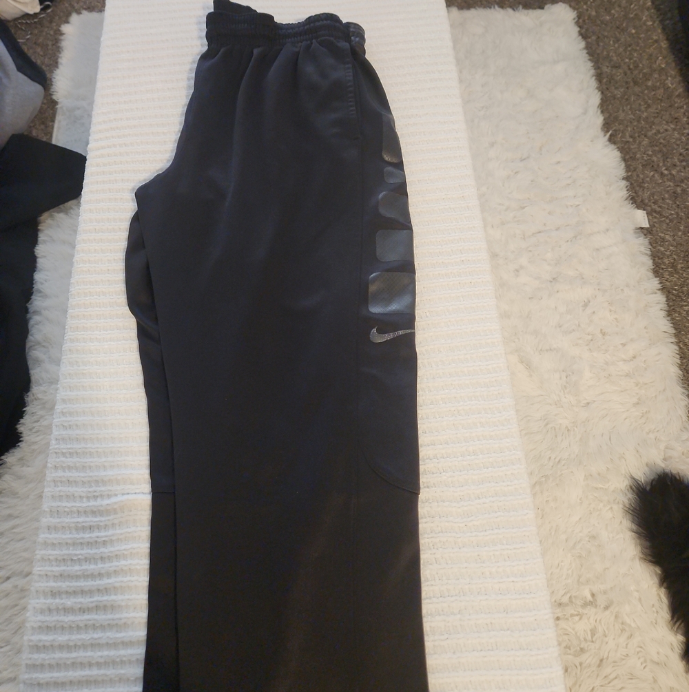 Nike Black Jogger Sweatpants with Side Logo Panels